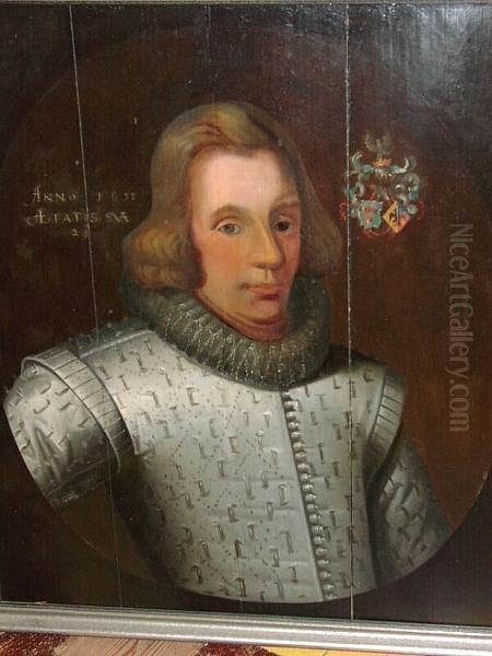 A Portrait Of A Gentleman, Bust Length Wearing Ruff And Embroidered Jacket - view 1