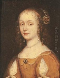 Portrait Of A Young Woman, Small
Bust-length, In An Ochre Dress With Slashed Sleeves Set With Pearls Portrait Of A Young Woman, Small
Bust-length, In An Ochre Dress With Slashed Sleeves Set With Pearls