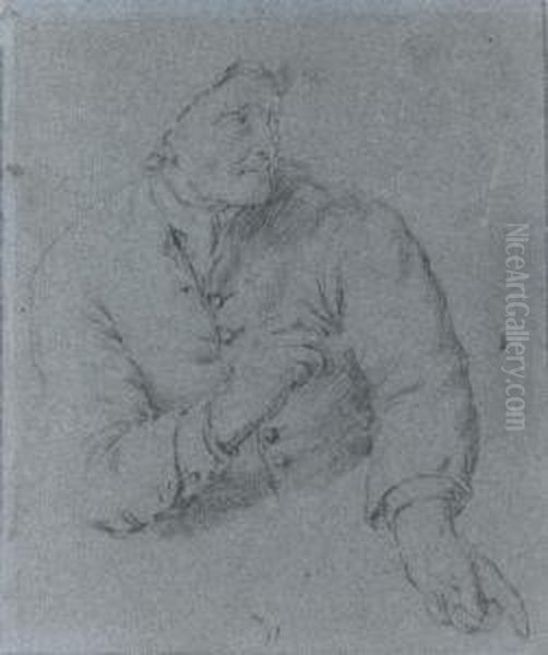 Seated Man, Half-length, Turned To His Left - view 1
