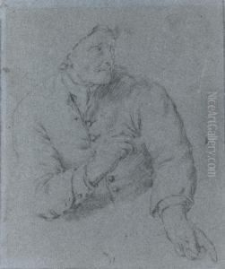Seated Man, Half-length, Turned To His Left