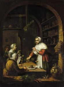 Die Gewurzhandlerin by Willem Van Mieris Leiden