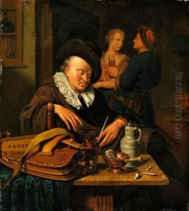 Der Leierkastenmann by Willem Van Mieris Leiden