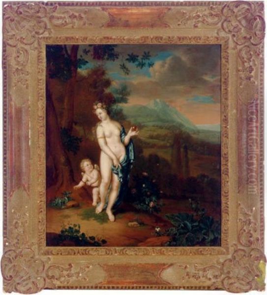 Cupid And Venus In A Landscape - view 1