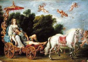 The Abduction of the Sleeping Rinaldo to the Fortunate Isle by David The Younger Teniers