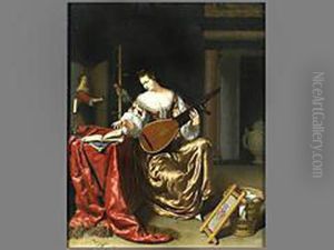 Junge Lautenspielerin by Willem Van Mieris Leiden