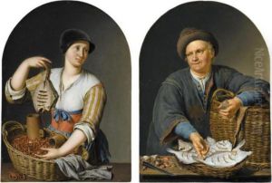Fish Wife (#) The Fish Seller by Willem Van Mieris Leiden