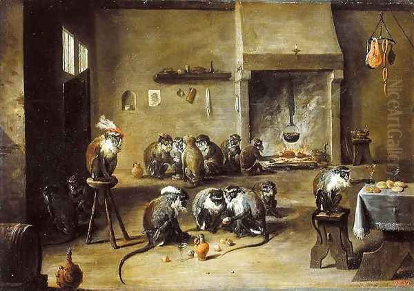 Monkeys in a Kitchen, c.1645 - view 1