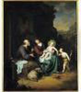 La Sainte Famille Et Saint Jean-baptiste Dans Un Paysage by Willem Van Mieris Leiden