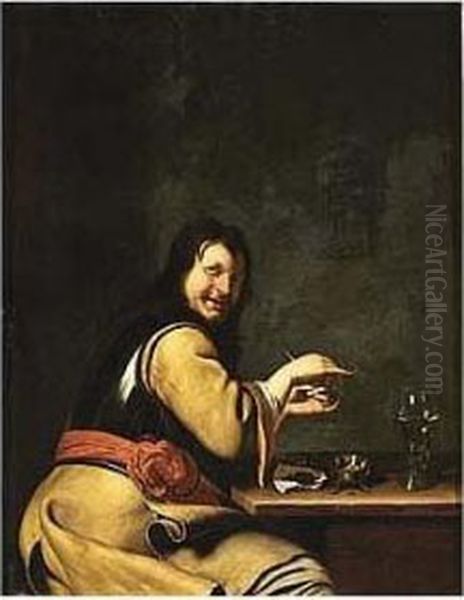 A Soldier Preparing A Pipe - view 1