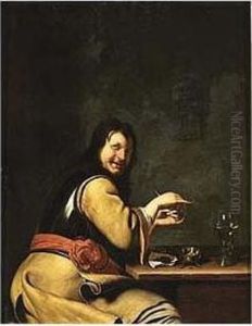 A Soldier Preparing A Pipe by Willem Van Mieris Leiden