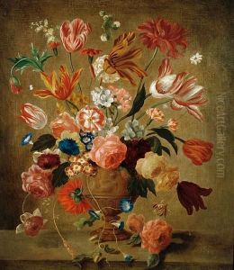 Still Life Of Flowers In An Urn