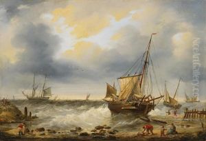 Kustenlandschaft Mit Segelbooten