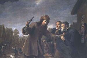Attack on a Village, 1648 by David The Younger Teniers