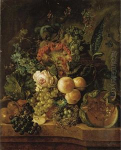 Fruit And Flowers by Jan van Os