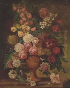 Roses, Chrysanthemums And Other Flowers