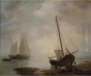 Fishing Boats Along The Shoreline