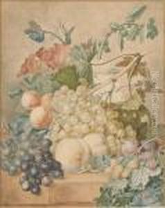 Mixed Flowers With Grapes