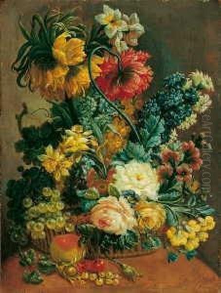 Os, Jan Van (1744-1808 Den
Haag), Umkreis Blumenstilleben. Ol Auf Leinwand. H 53; B 39 Cm. - view 1