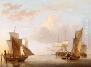 Dutch Shipping In Calm Coastal Waters