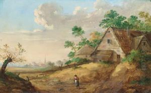 A Peasant Woman On A Path