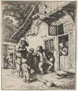Die Wandernden Musikanten by Adriaen Jansz. Van Ostade