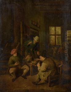 Tavern Scene by Adriaen Jansz. Van Ostade