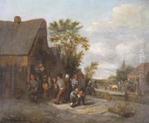 A Village Announcement by Adriaen Jansz. Van Ostade