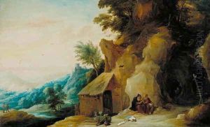 Saints Anthony and Paul in a Landscape, c.1636-38 by David The Younger Teniers