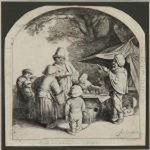 The Quacksalver by Adriaen Jansz. Van Ostade