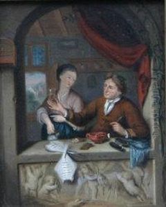 Two Figures By A Window Two Figures By A Window