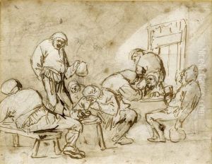 Eight Peasants In A Tavern