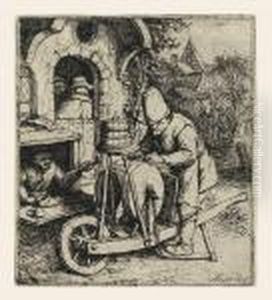 The Knife Grinder by Adriaen Jansz. Van Ostade