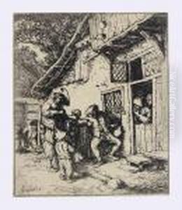The Wandering Musicians by Adriaen Jansz. Van Ostade