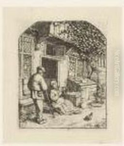 The Woman Winding Wool Upon A Wheel