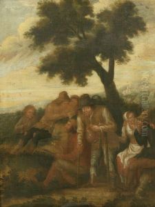 Le Gouter Des Enfants by Adriaen Jansz. Van Ostade