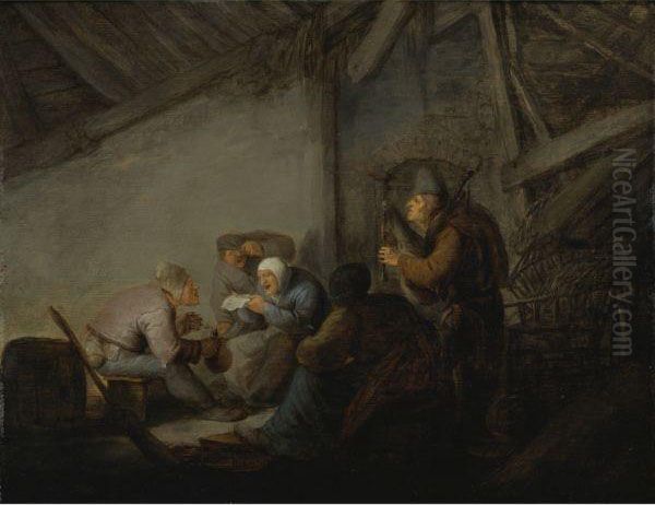 Peasants In A Tavern, Possibly A Depiction Of The Sense Ofhearing - view 1