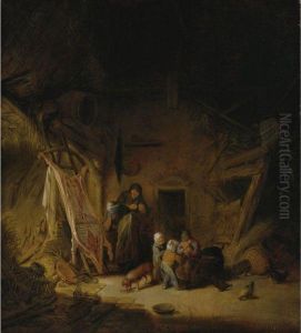 The Slaughtered Pig by Adriaen Jansz. Van Ostade