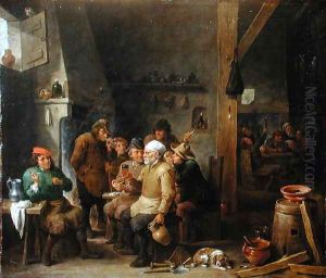 Interior of a tavern by David The Younger Teniers
