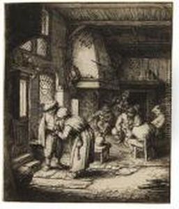 Die Bezahlung Der Zeche by Adriaen Jansz. Van Ostade