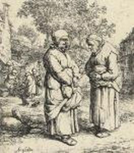The Two Gossips by Adriaen Jansz. Van Ostade