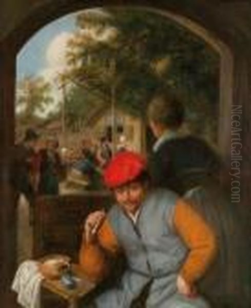 Fumeurs A La Taverne. - view 1