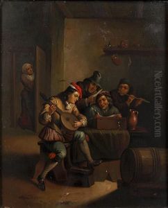 Tavern Interior Scenes by Adriaen Jansz. Van Ostade