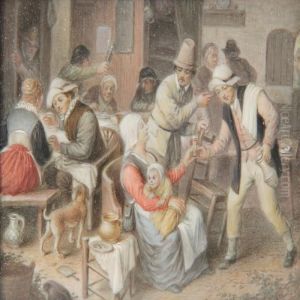 Inn Interior by Adriaen Jansz. Van Ostade