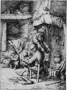 Der Familienvater by Adriaen Jansz. Van Ostade