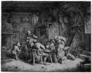 Das Fruhstuck by Adriaen Jansz. Van Ostade