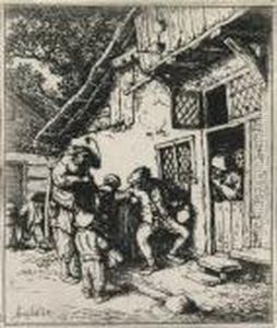 The Wandering Musicians by Adriaen Jansz. Van Ostade