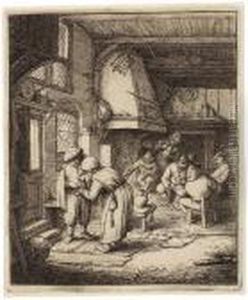 Der Bauer, Seine Zeche Bezahlend by Adriaen Jansz. Van Ostade