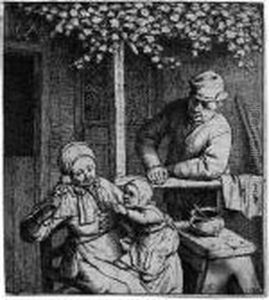 Die Verlangte Puppe by Adriaen Jansz. Van Ostade