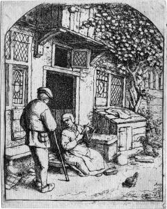 Die Garnweiferin by Adriaen Jansz. Van Ostade