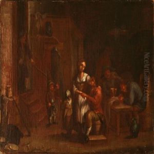 An Inn Scene by Adriaen Jansz. Van Ostade